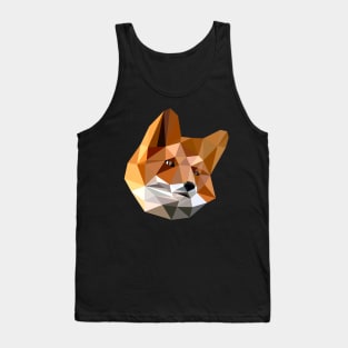 Fox Wild Life Polygonal Style Animal Portrait Tank Top